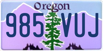 OR license plate 985VUJ