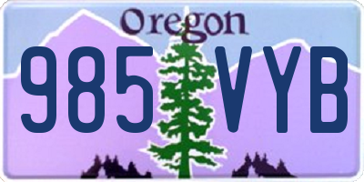 OR license plate 985VYB