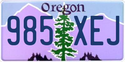 OR license plate 985XEJ