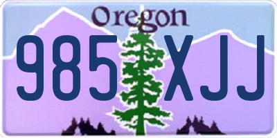 OR license plate 985XJJ