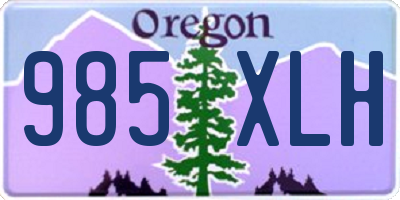 OR license plate 985XLH