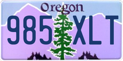 OR license plate 985XLT