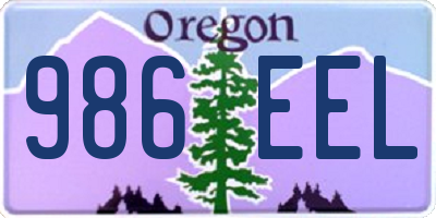 OR license plate 986EEL
