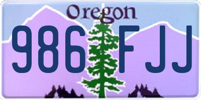 OR license plate 986FJJ