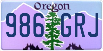 OR license plate 986GRJ