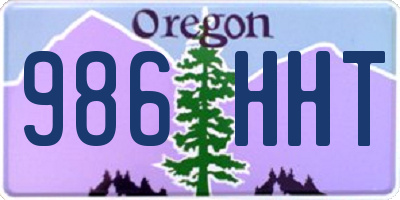 OR license plate 986HHT