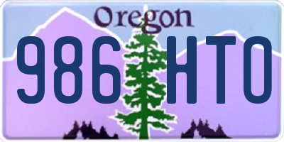 OR license plate 986HTO
