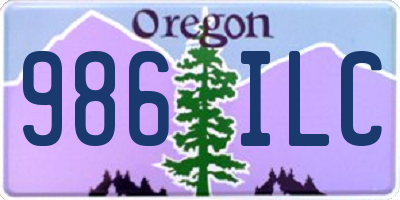 OR license plate 986ILC