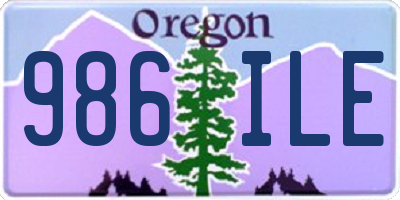 OR license plate 986ILE