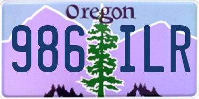 OR license plate 986ILR