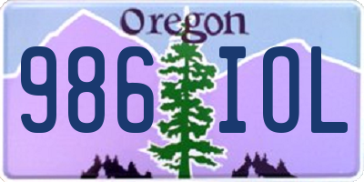 OR license plate 986IOL