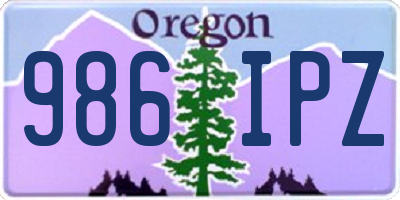 OR license plate 986IPZ