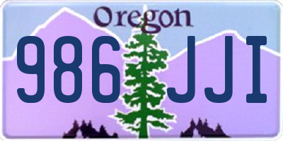 OR license plate 986JJI