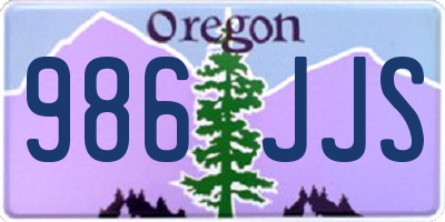 OR license plate 986JJS