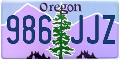 OR license plate 986JJZ