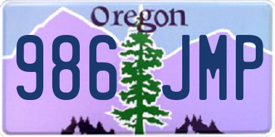 OR license plate 986JMP