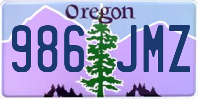 OR license plate 986JMZ