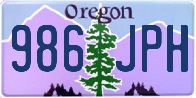 OR license plate 986JPH