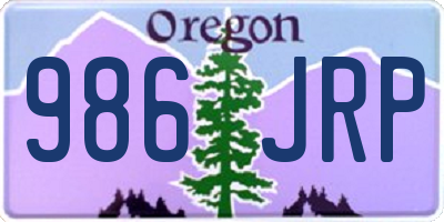 OR license plate 986JRP