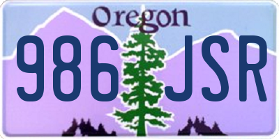 OR license plate 986JSR