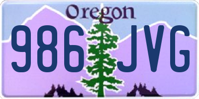 OR license plate 986JVG