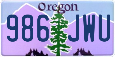 OR license plate 986JWU