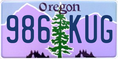 OR license plate 986KUG