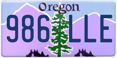 OR license plate 986LLE