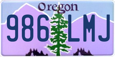 OR license plate 986LMJ