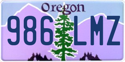 OR license plate 986LMZ