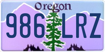 OR license plate 986LRZ