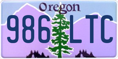 OR license plate 986LTC