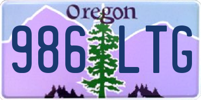 OR license plate 986LTG