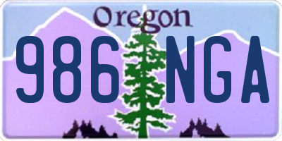 OR license plate 986NGA