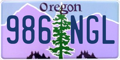 OR license plate 986NGL