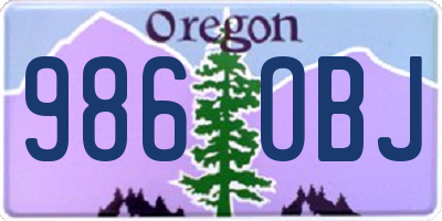 OR license plate 986OBJ