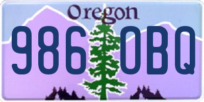 OR license plate 986OBQ
