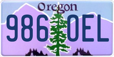OR license plate 986OEL