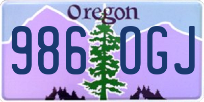 OR license plate 986OGJ