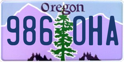 OR license plate 986OHA