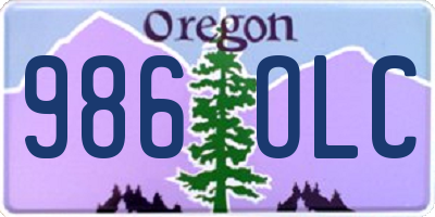 OR license plate 986OLC