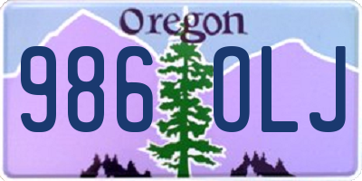 OR license plate 986OLJ