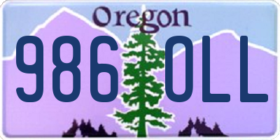 OR license plate 986OLL