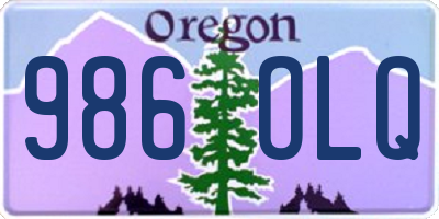 OR license plate 986OLQ