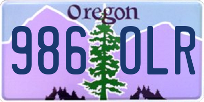 OR license plate 986OLR