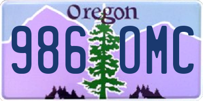 OR license plate 986OMC