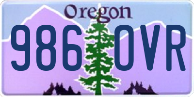 OR license plate 986OVR