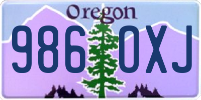 OR license plate 986OXJ