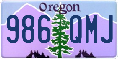 OR license plate 986QMJ
