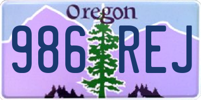 OR license plate 986REJ